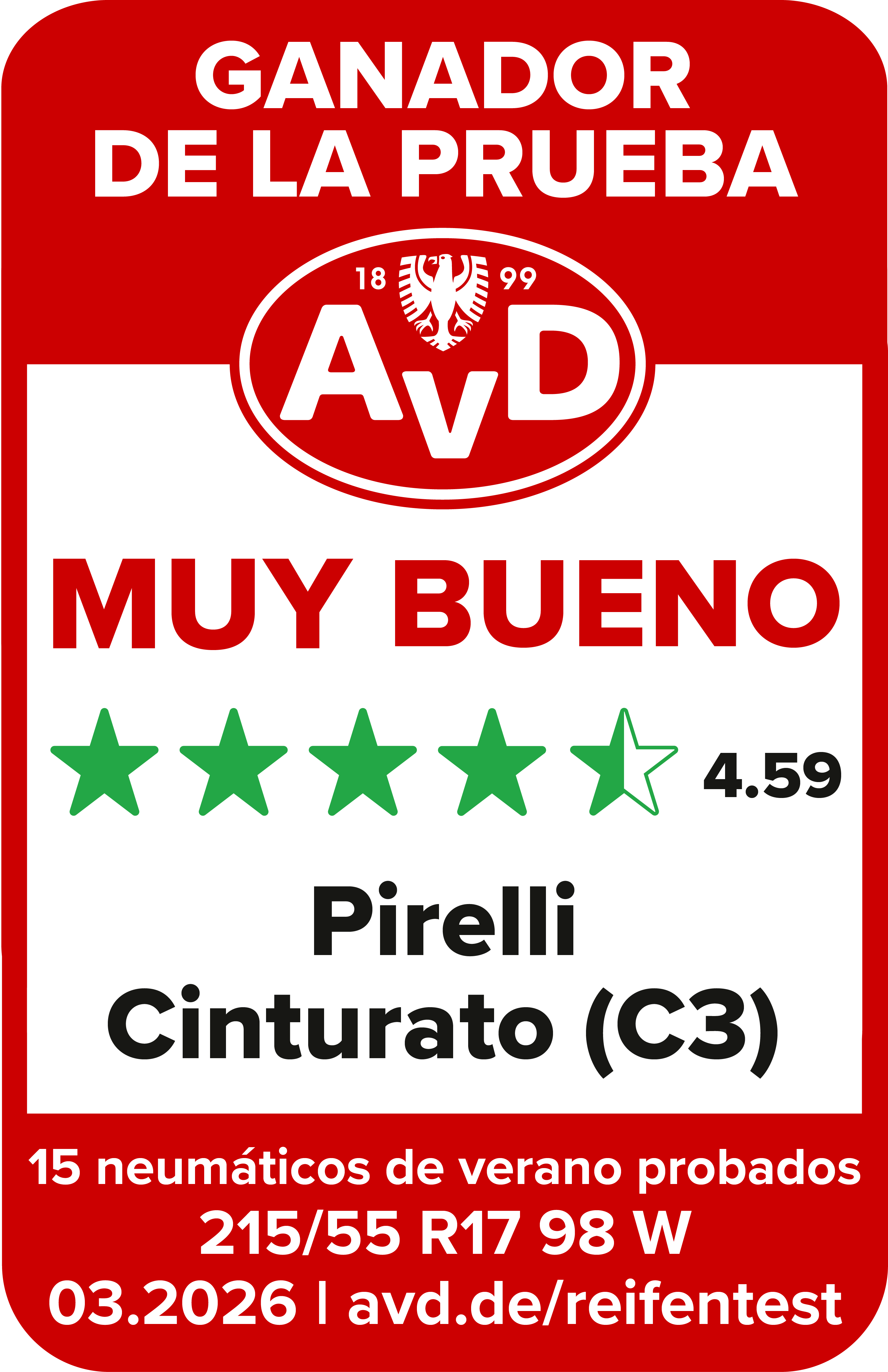 AvD — CINTURATO (C3)